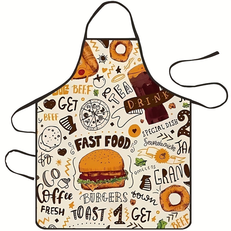 Home Cooking Fast Foods - 1 szt. Fartuch kuchenny z motywem