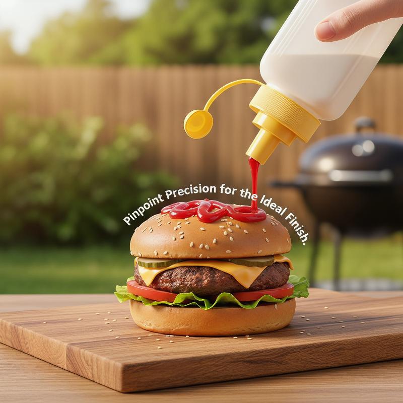 Home Cooking Fast Foods - Dozownik do sosów z szerokim otworem,