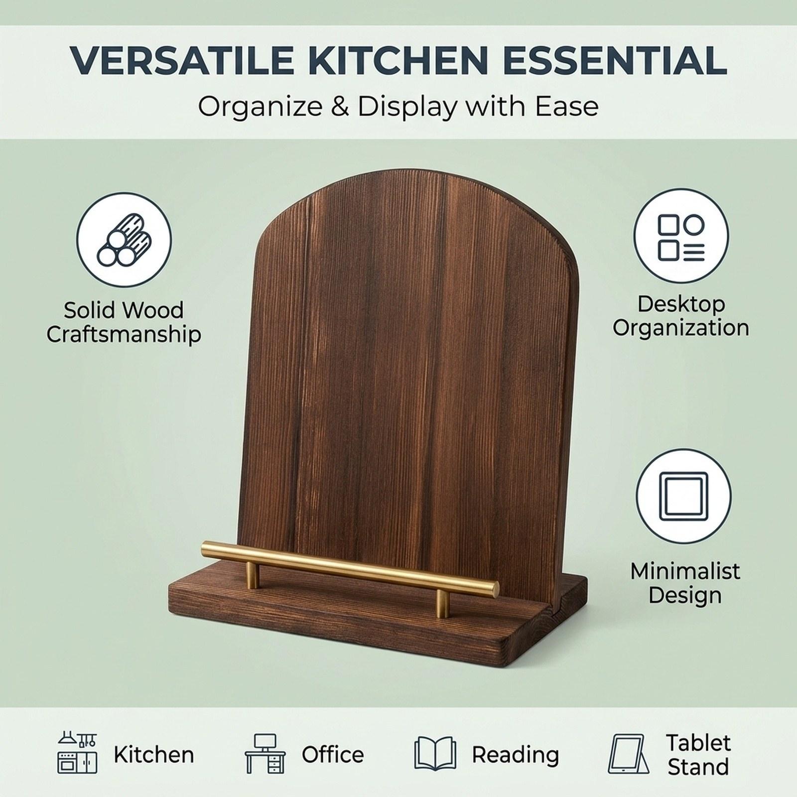 Drewniany stojak na książkę ku – Home Cooking Book recenzja i cena