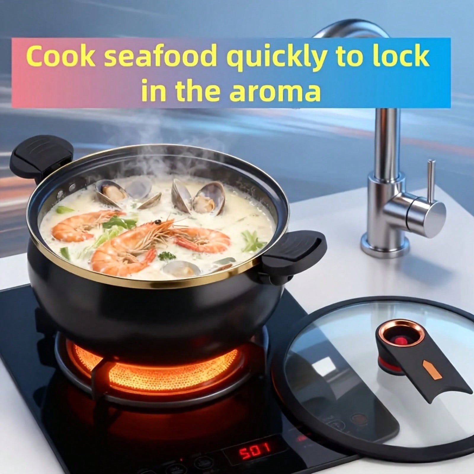 1 szt. Duży garnek do duszenia – Home Cooking Fast Foods recenzja i cena