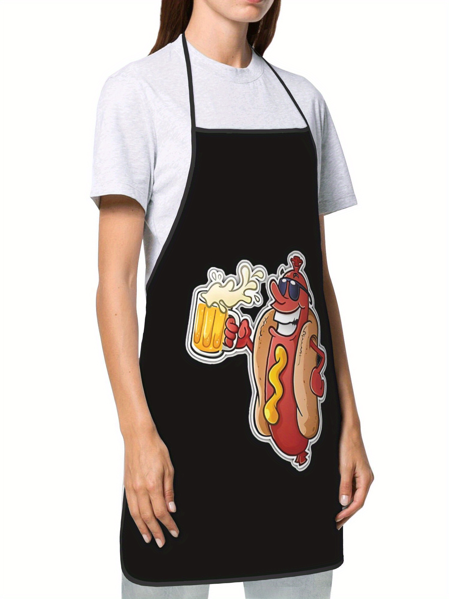 Fartuch z nadrukiem hot dogów, – Home Cooking Fast Foods recenzja i cena