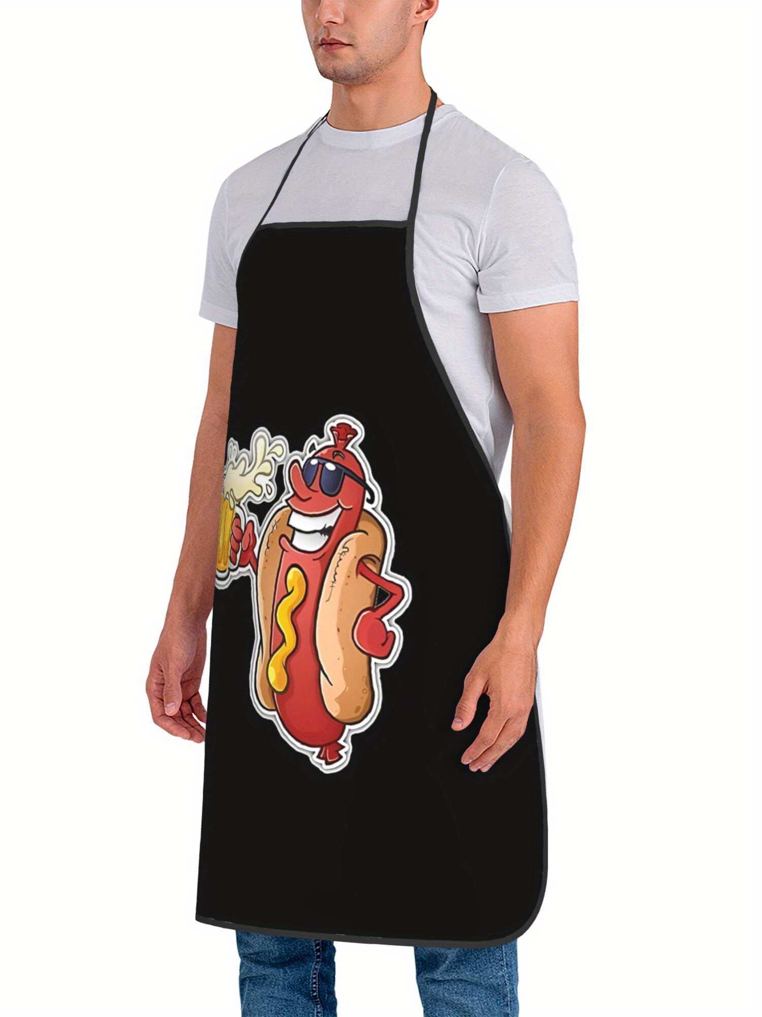 Fartuch z nadrukiem hot dogów, – Home Cooking Fast Foods recenzja i cena